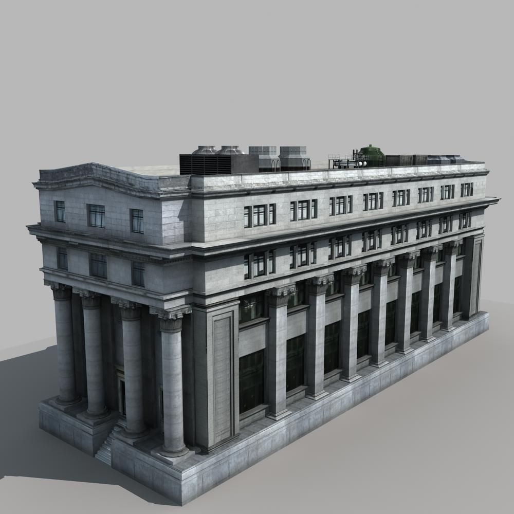 European Building 3D model_1