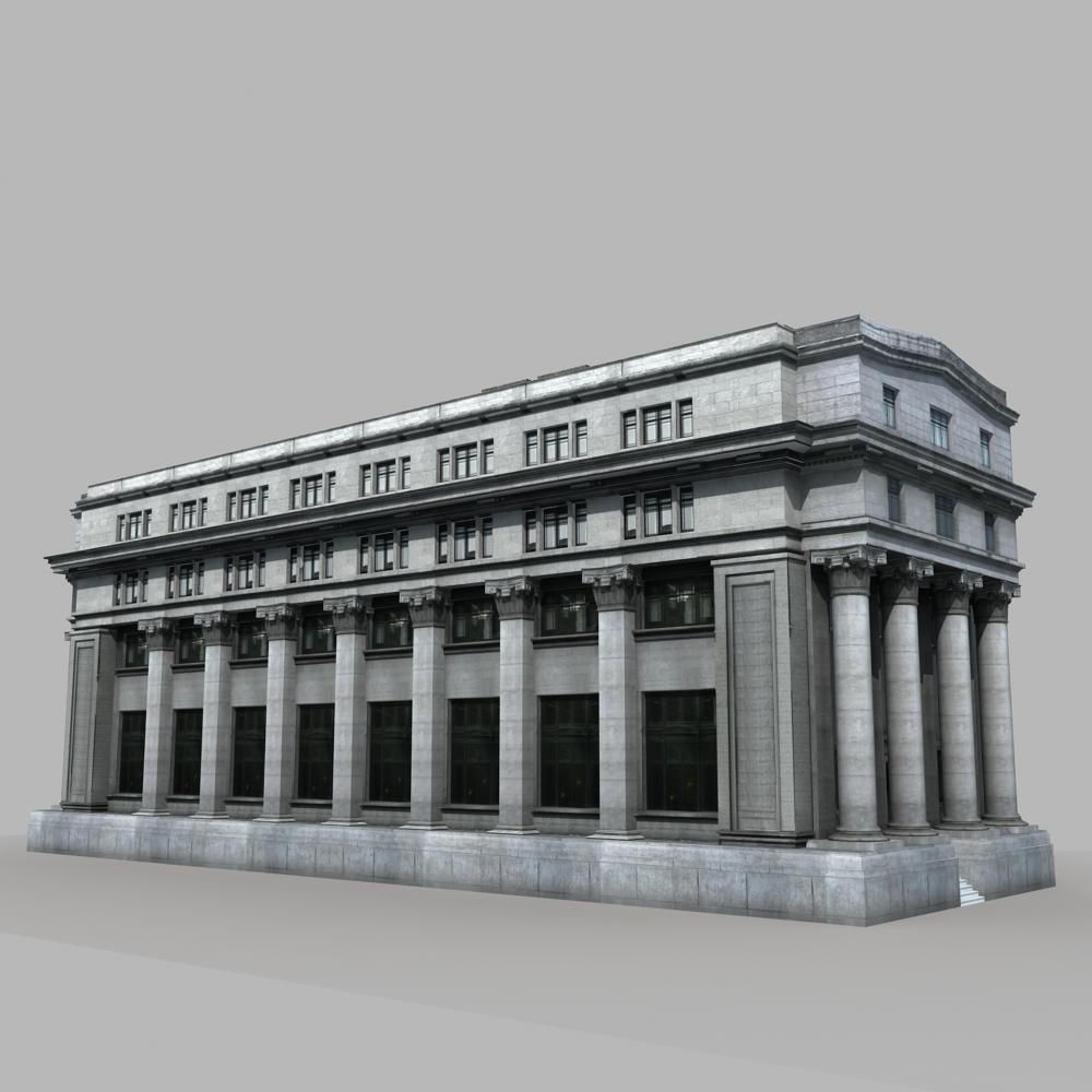 European Building 3D model_2