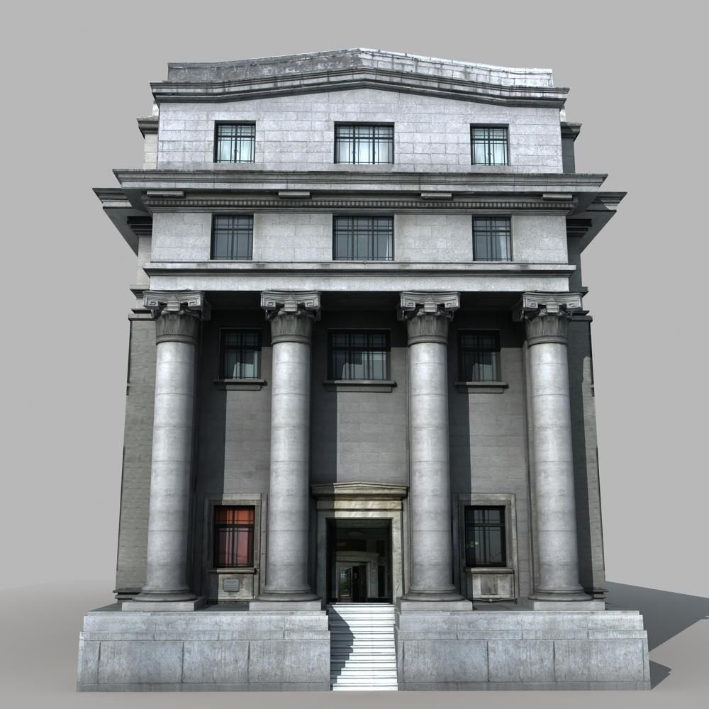 European Building 3D model_12