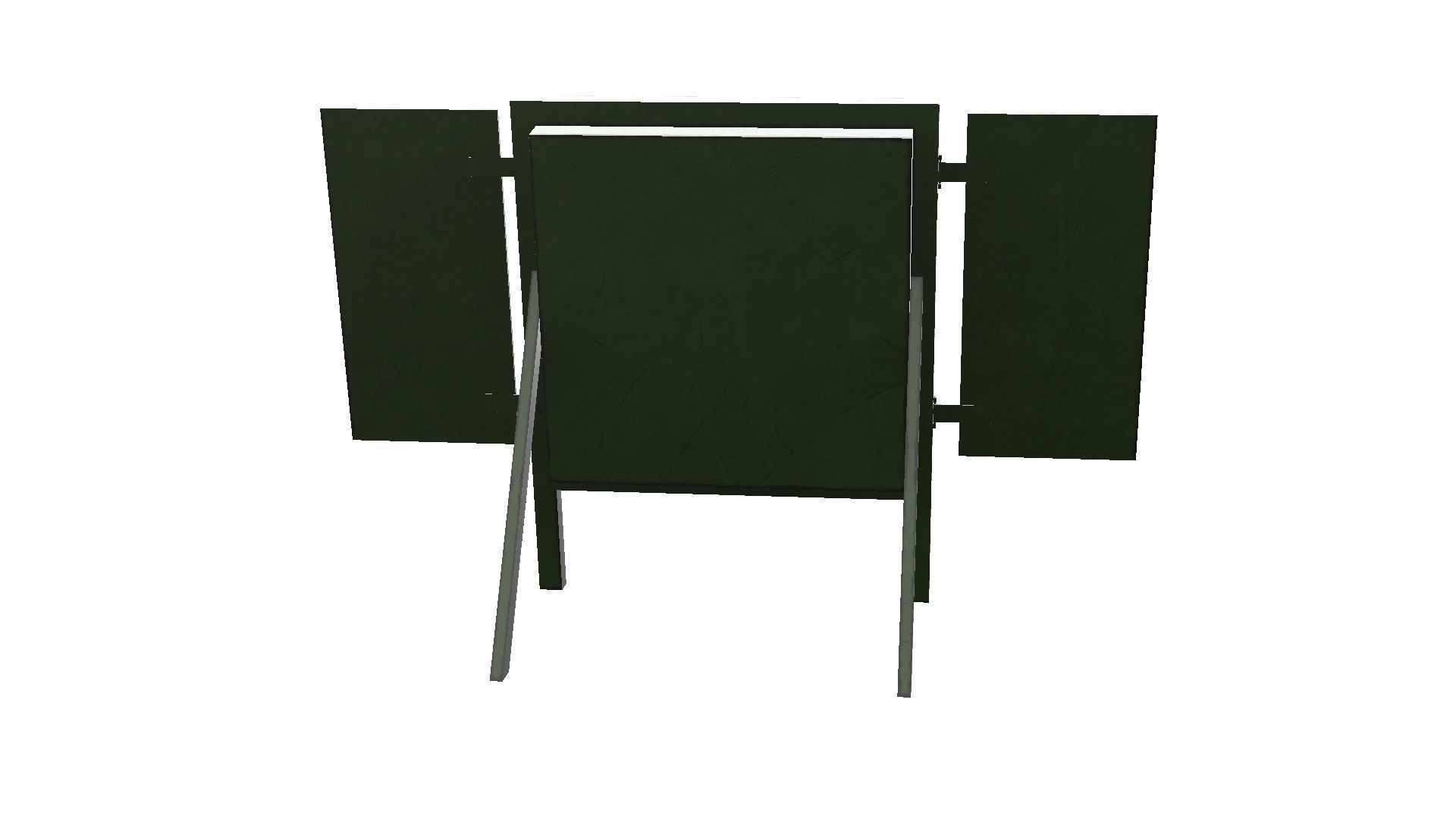 Archery Target Low-poly 3D model_10