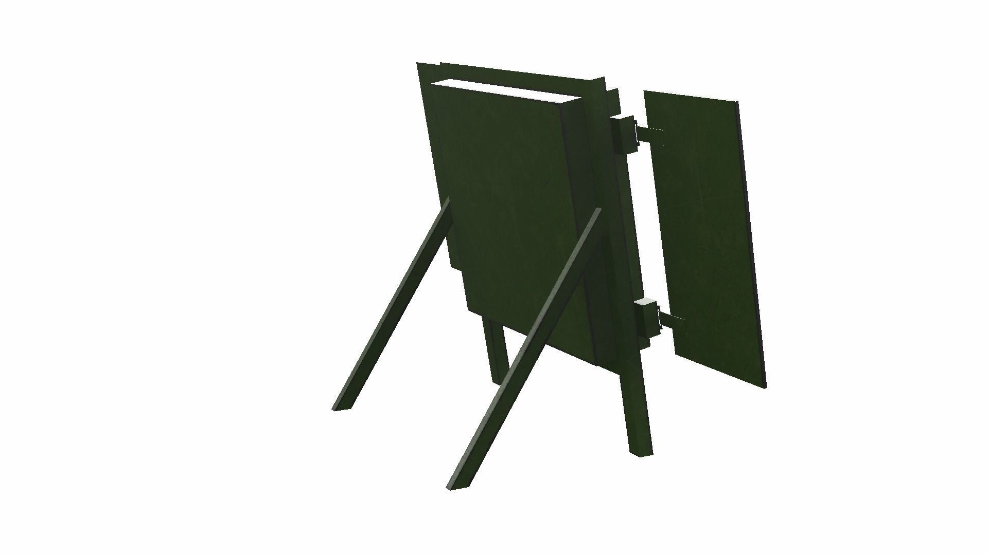 Archery Target Low-poly 3D model_7