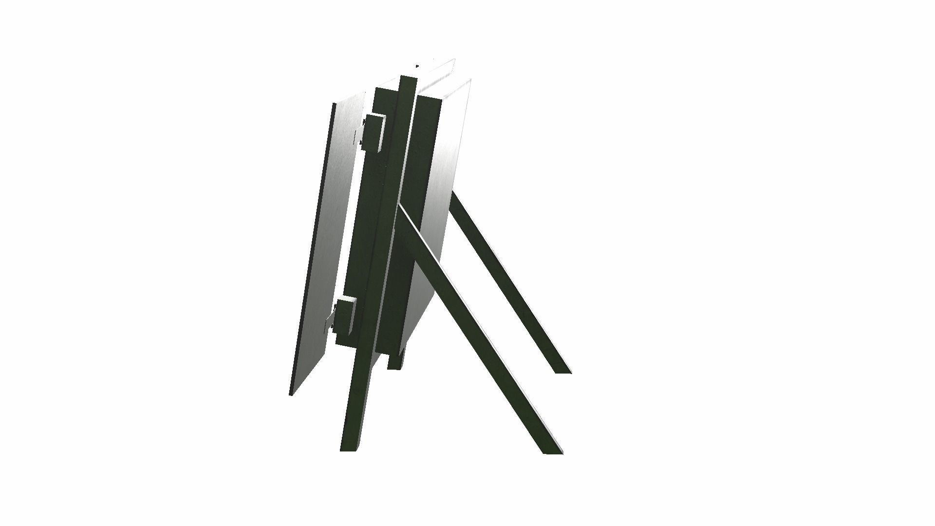 Archery Target Low-poly 3D model_15