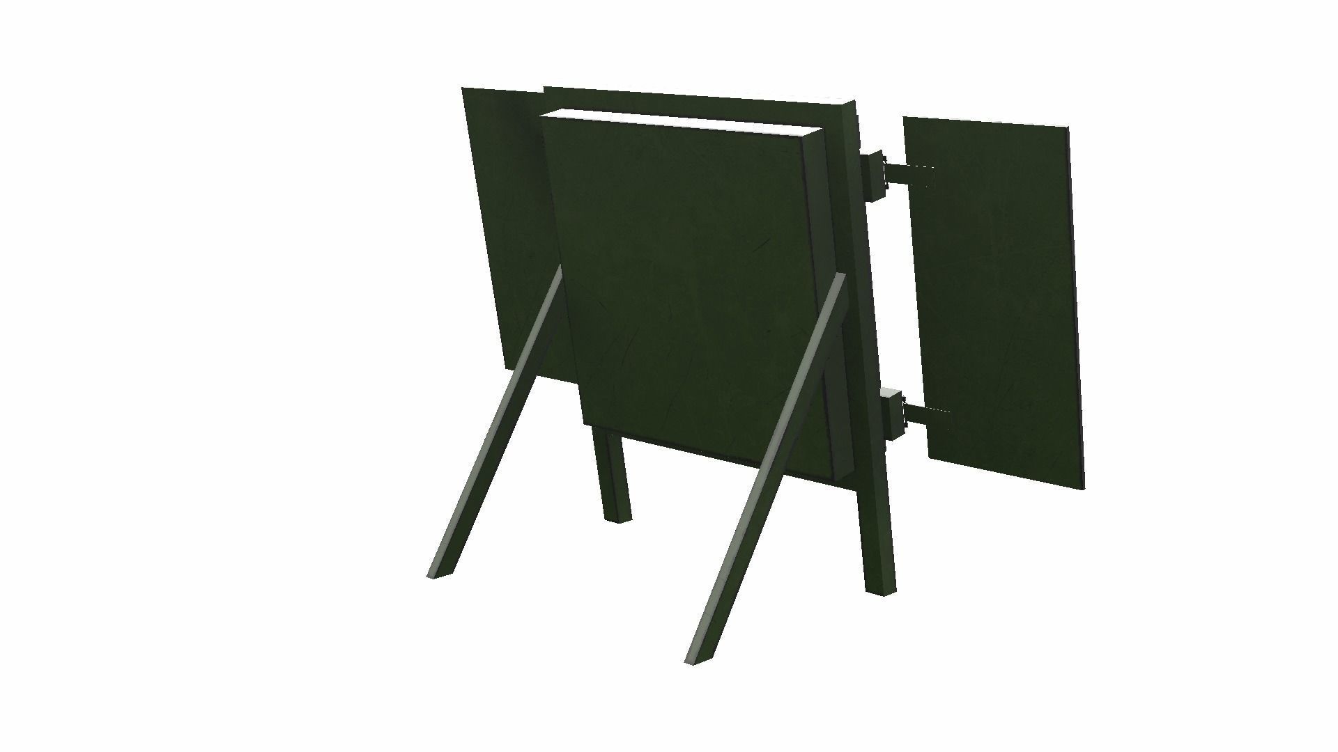 Archery Target Low-poly 3D model_8