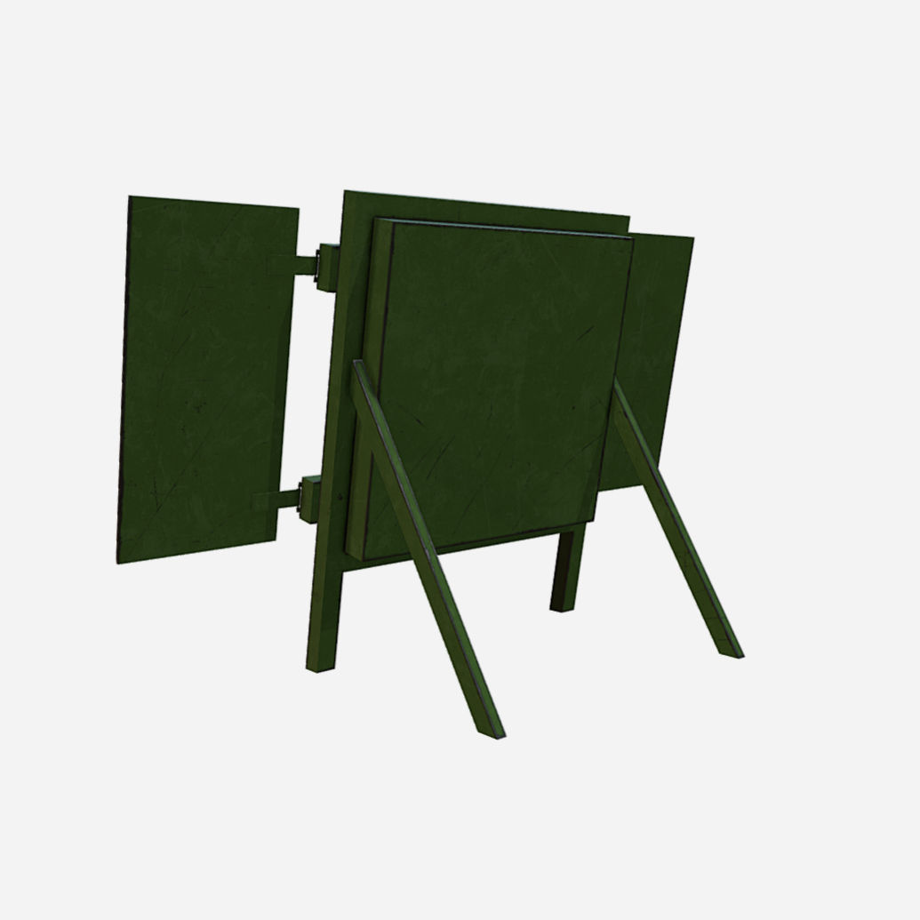 Archery Target Low-poly 3D model_22