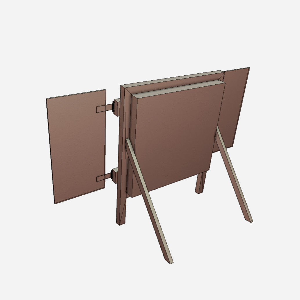 Archery Target Low-poly 3D model_24