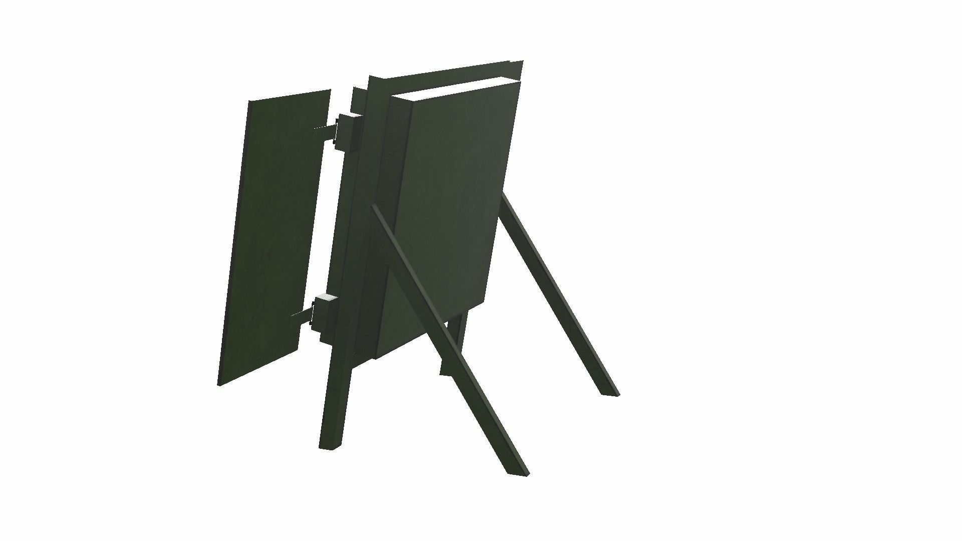Archery Target Low-poly 3D model_14