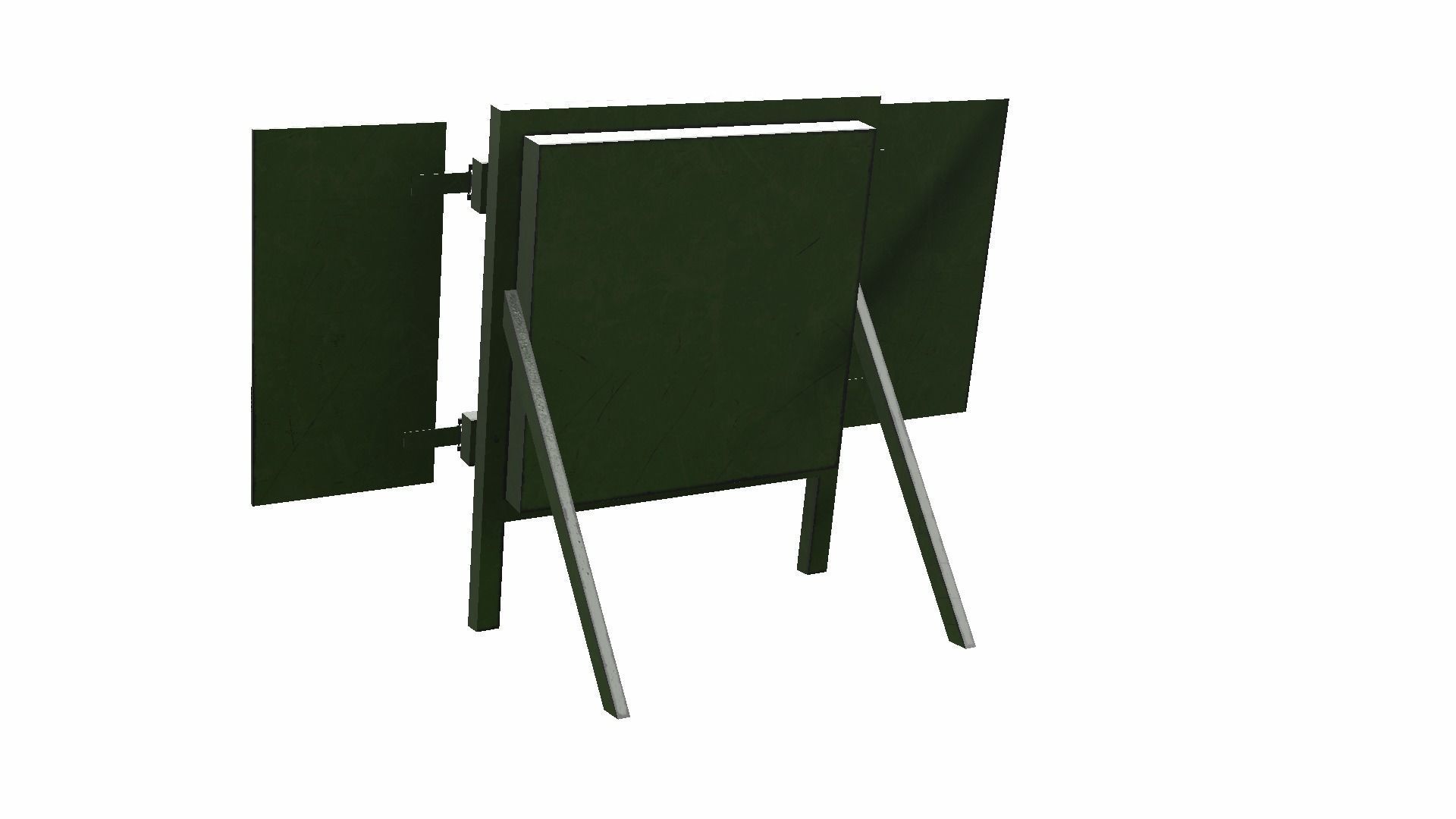 Archery Target Low-poly 3D model_12