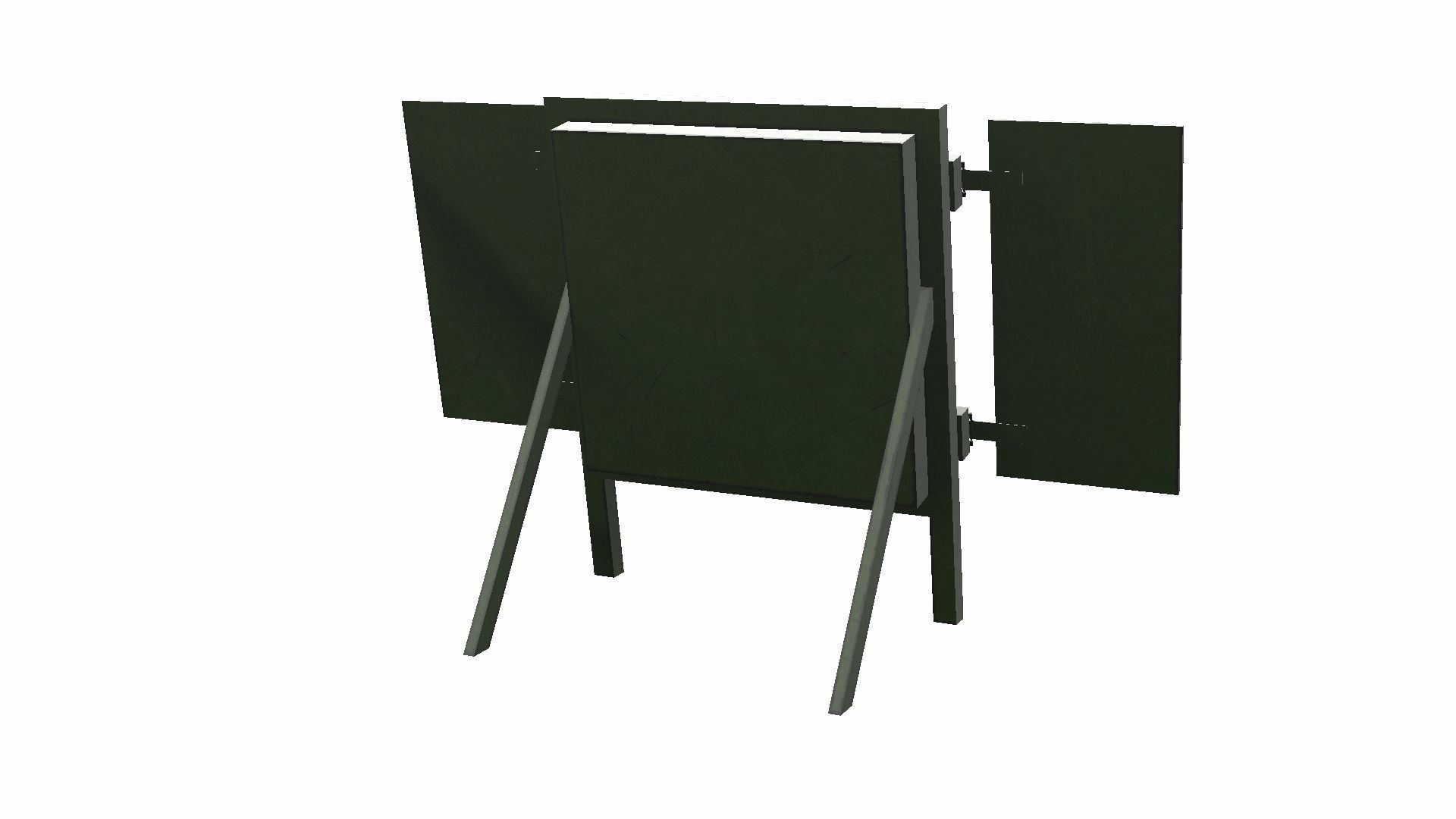 Archery Target Low-poly 3D model_9