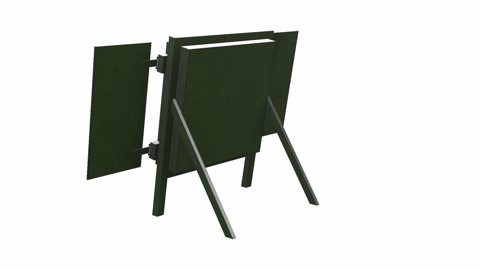 Archery Target Low-poly 3D model_13