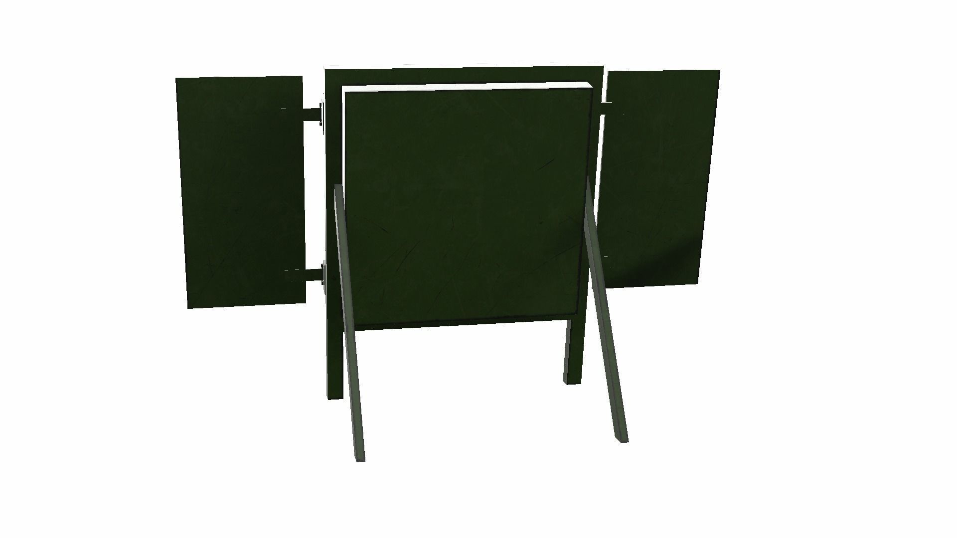 Archery Target Low-poly 3D model_11