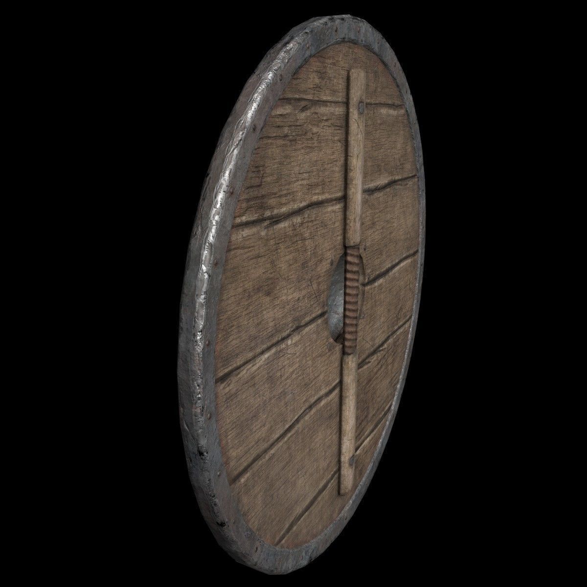 Shield viking 3D model_8