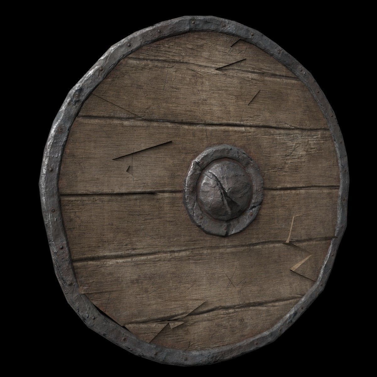 Shield viking 3D model_15