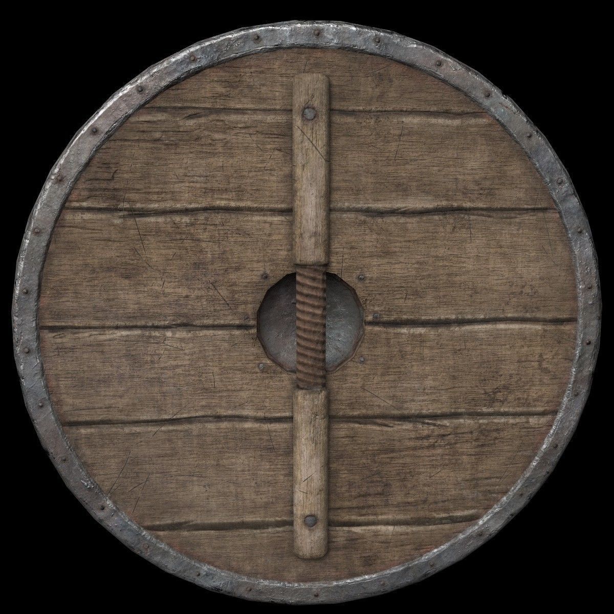 Shield viking 3D model_10