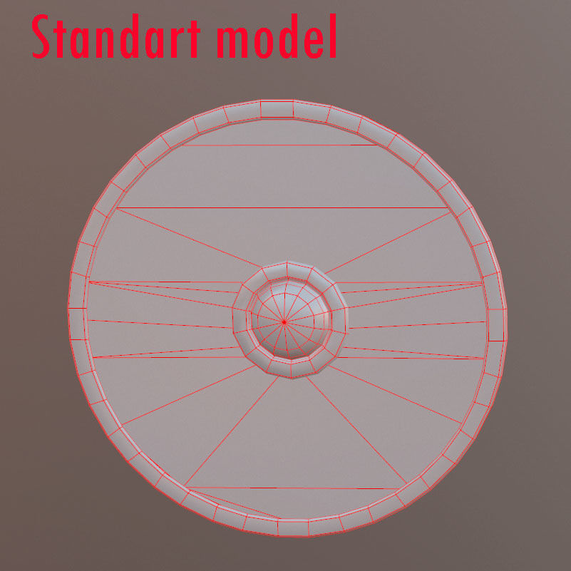 Shield viking 3D model_17
