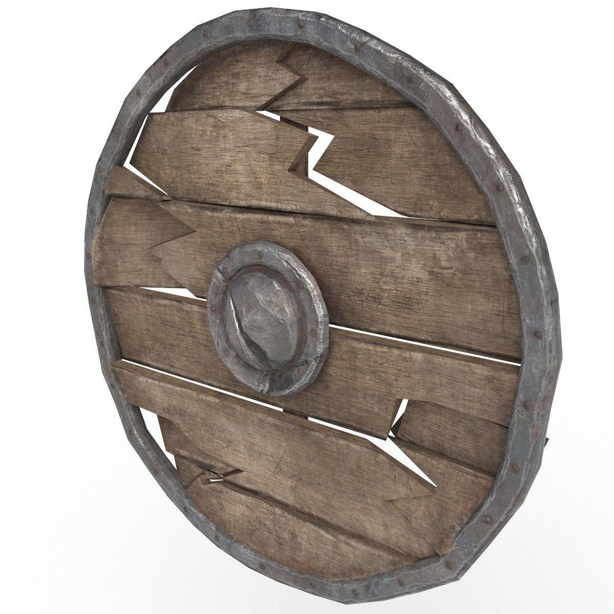 Shield viking 3D model_2