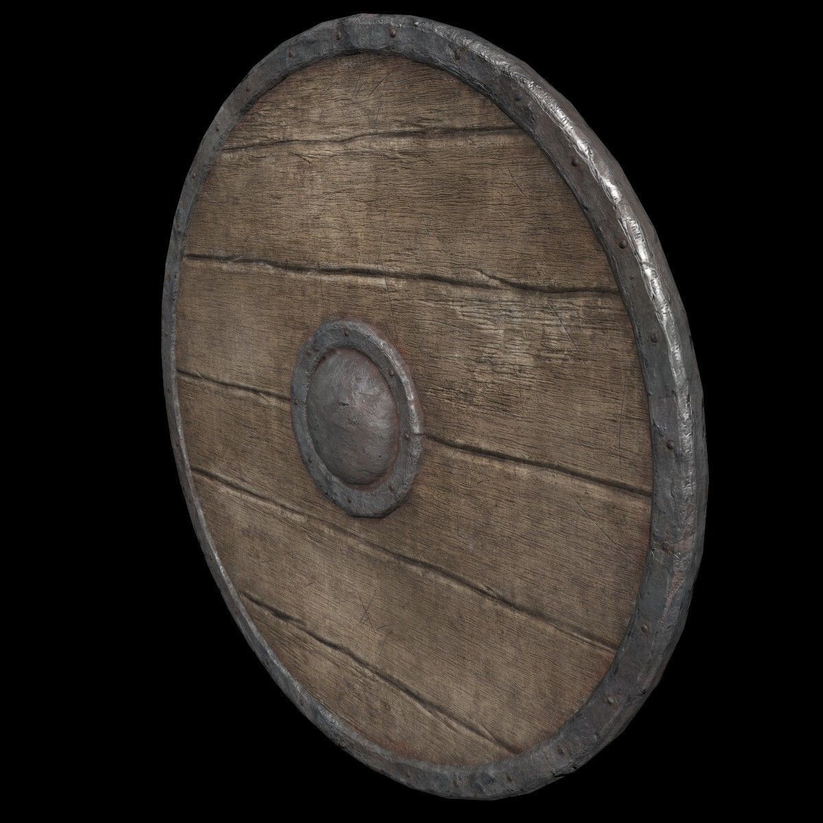 Shield viking 3D model_6