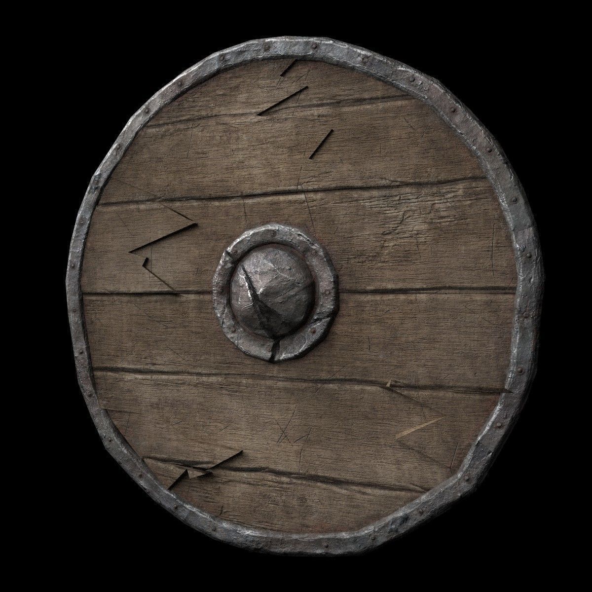 Shield viking 3D model_14