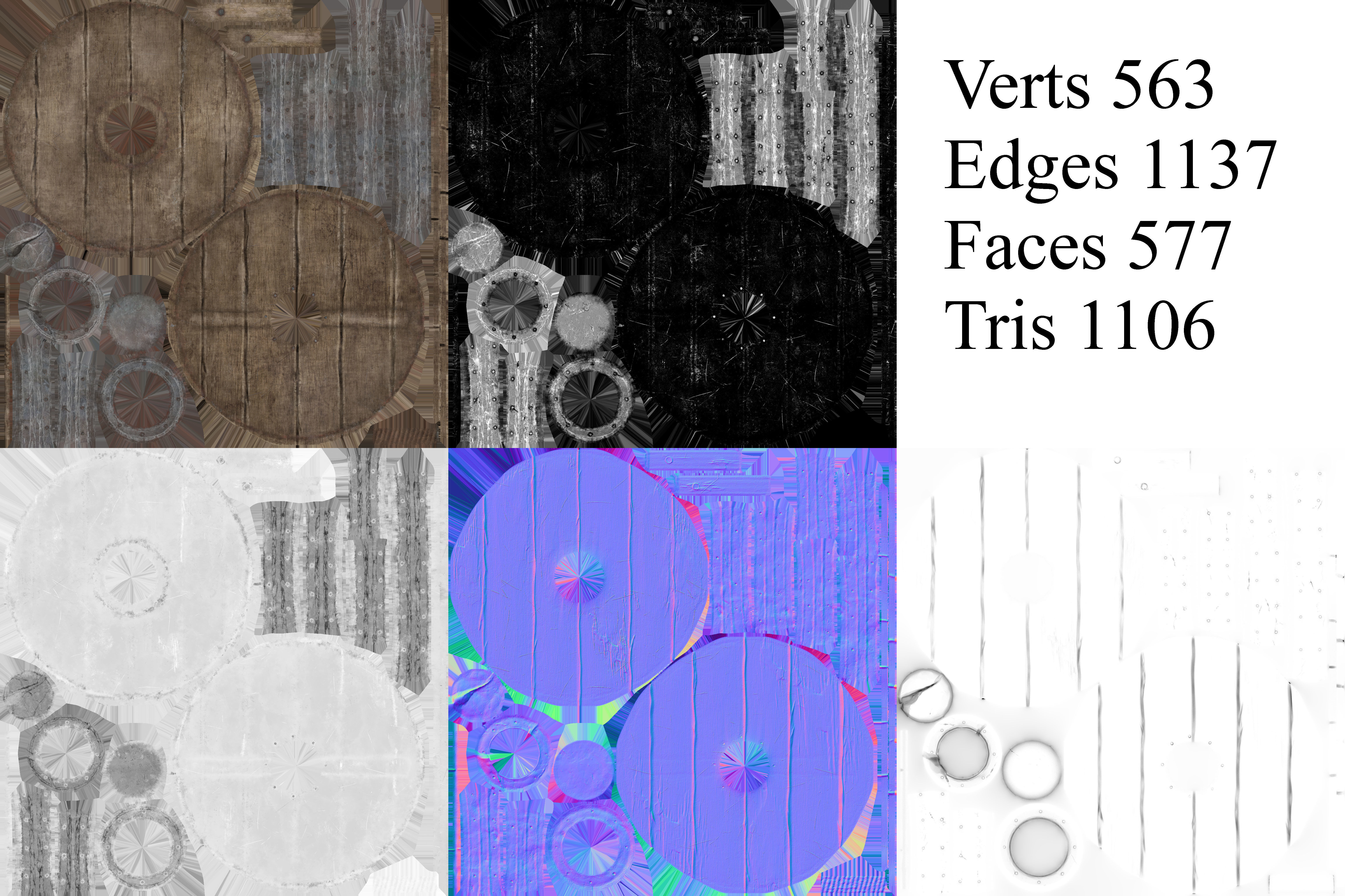 Shield viking 3D model_21