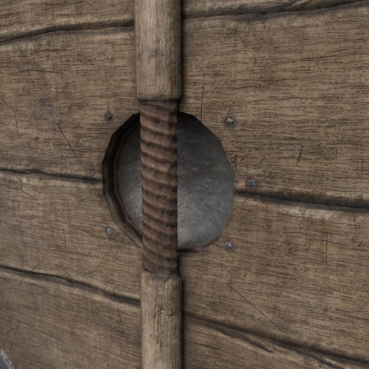 Shield viking 3D model_12