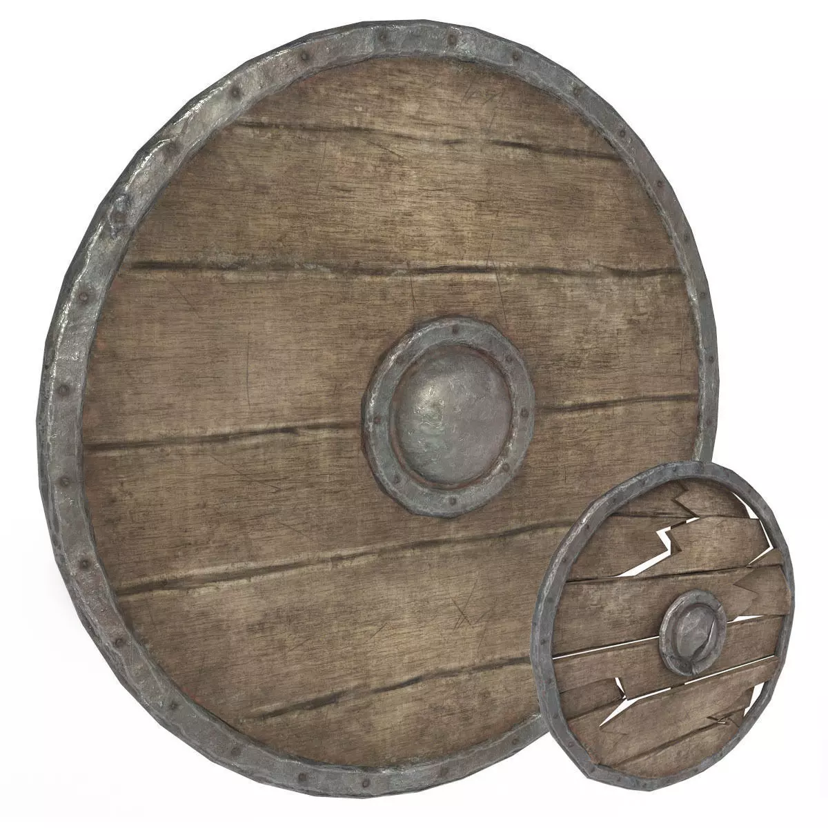 Shield viking 3D model_0