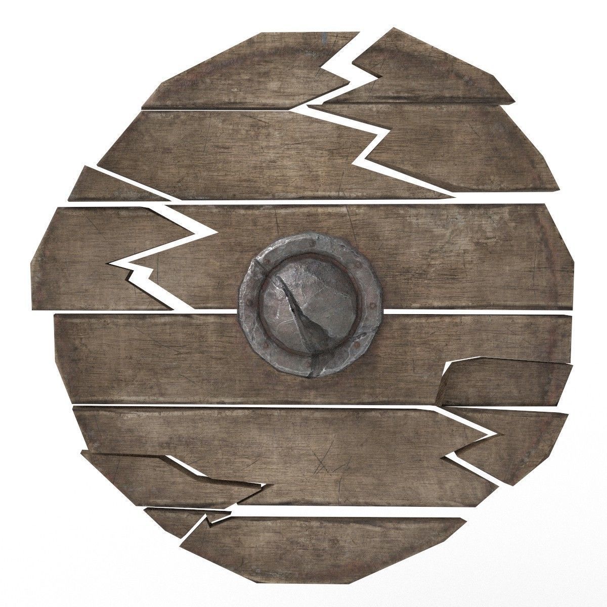 Shield viking 3D model_16