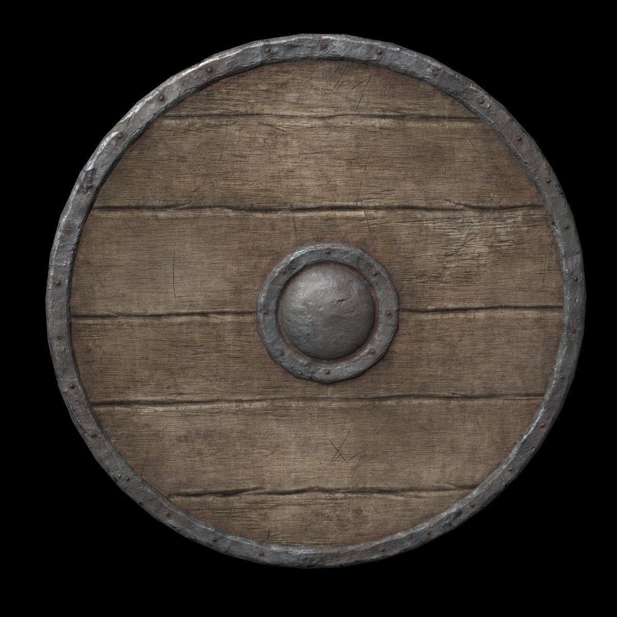 Shield viking 3D model_5