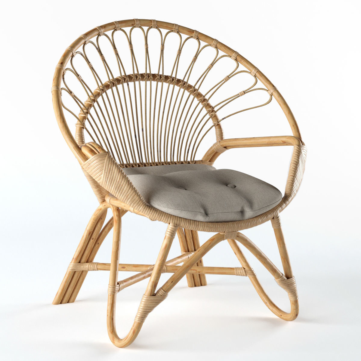 The Family Love Tree Round Chair Natural 3d Model