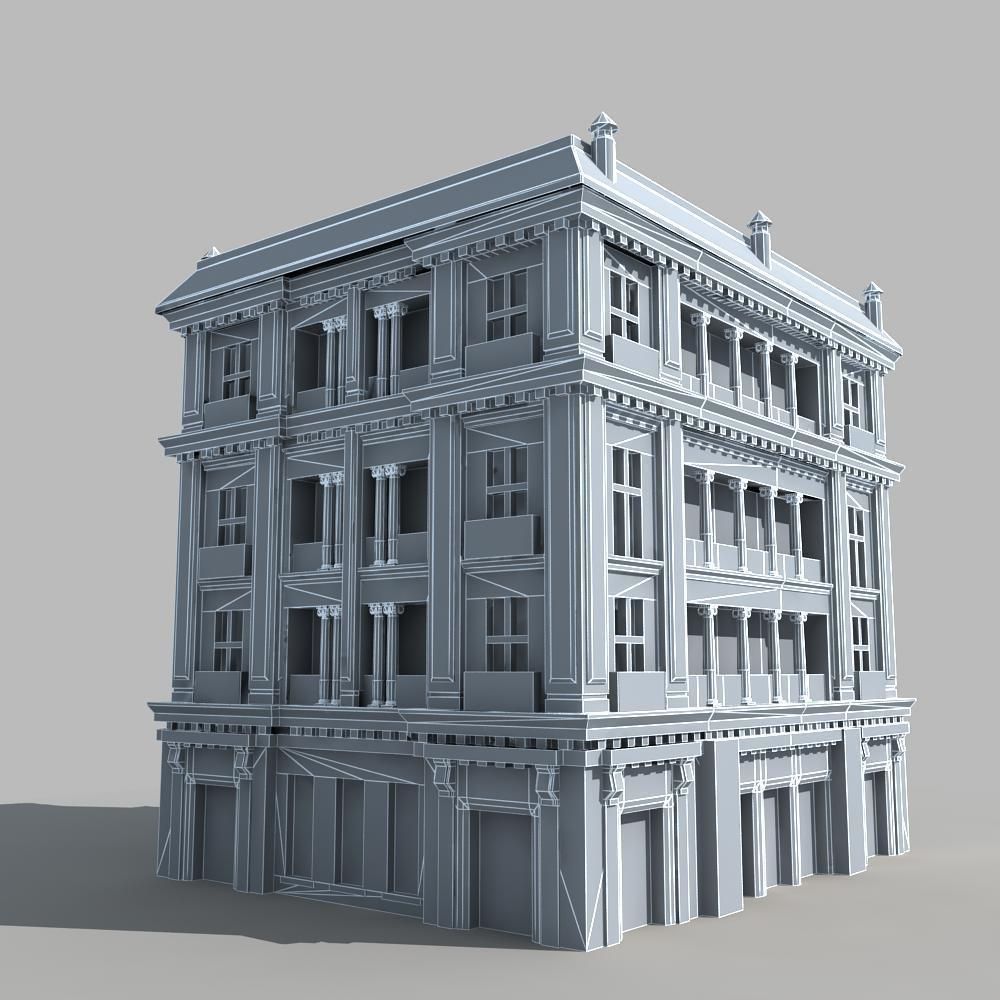 European Building 3D model_15