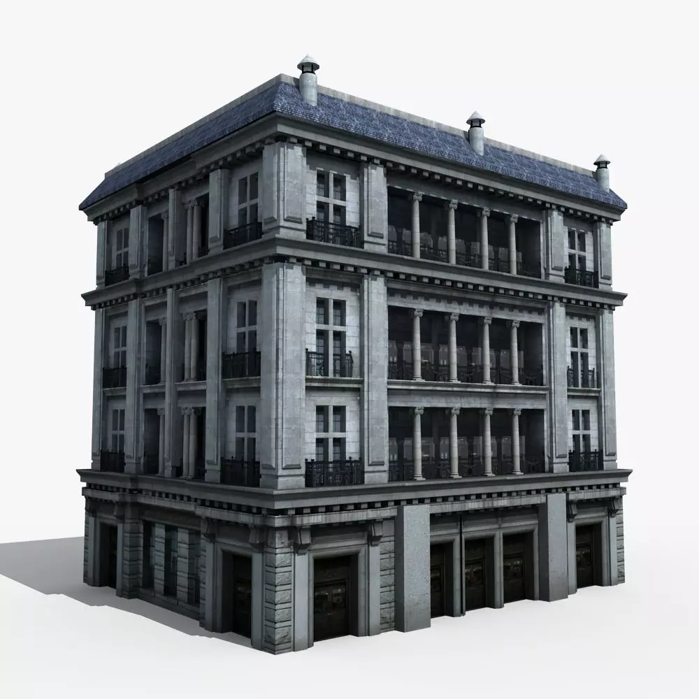 European Building 3D model_0