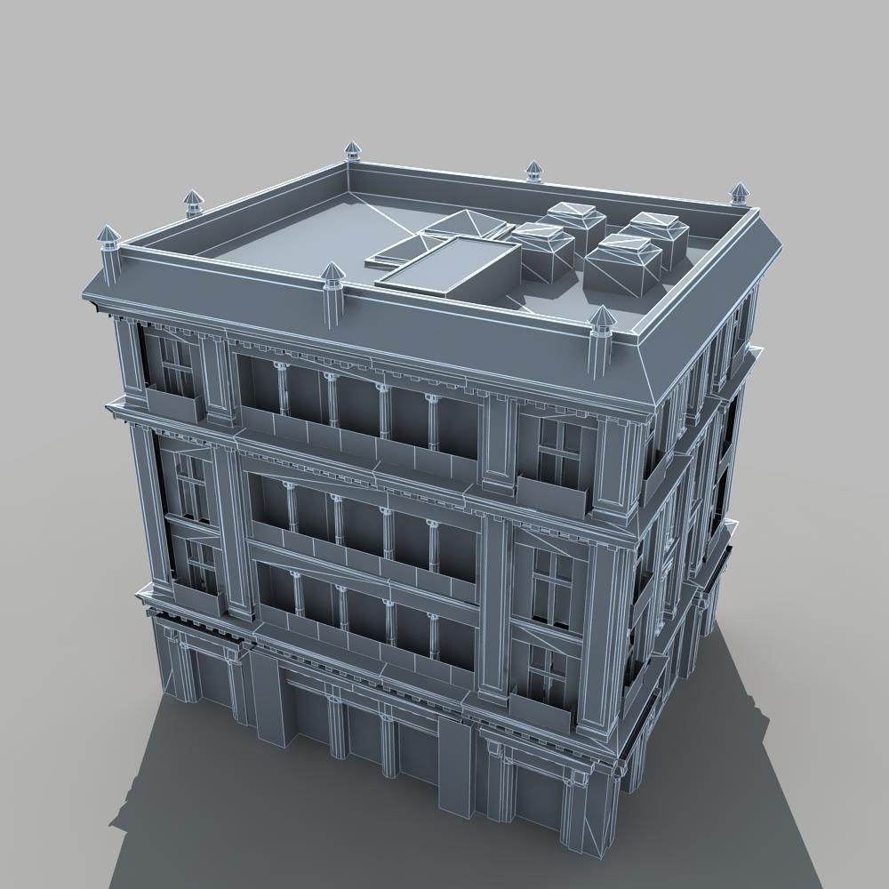 European Building 3D model_16