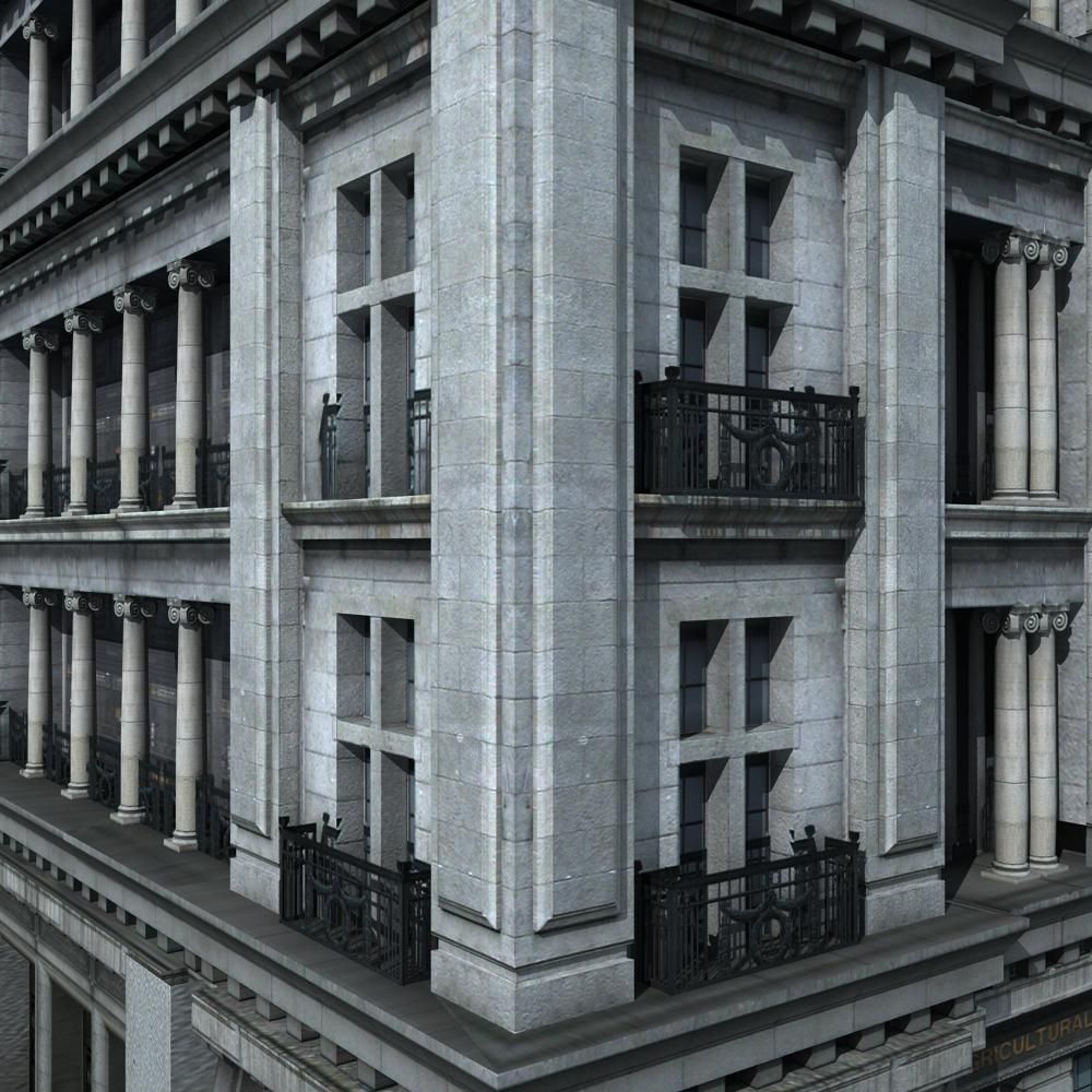 European Building 3D model_11