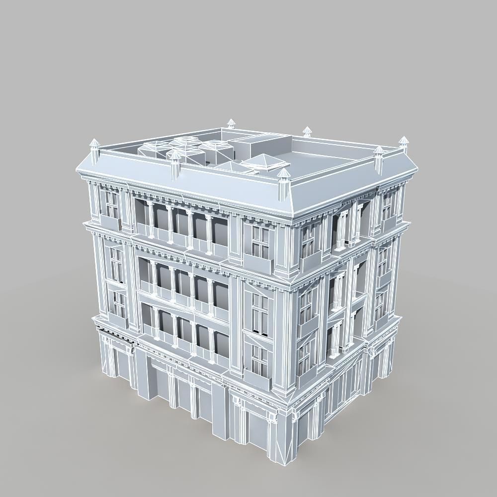 European Building 3D model_13