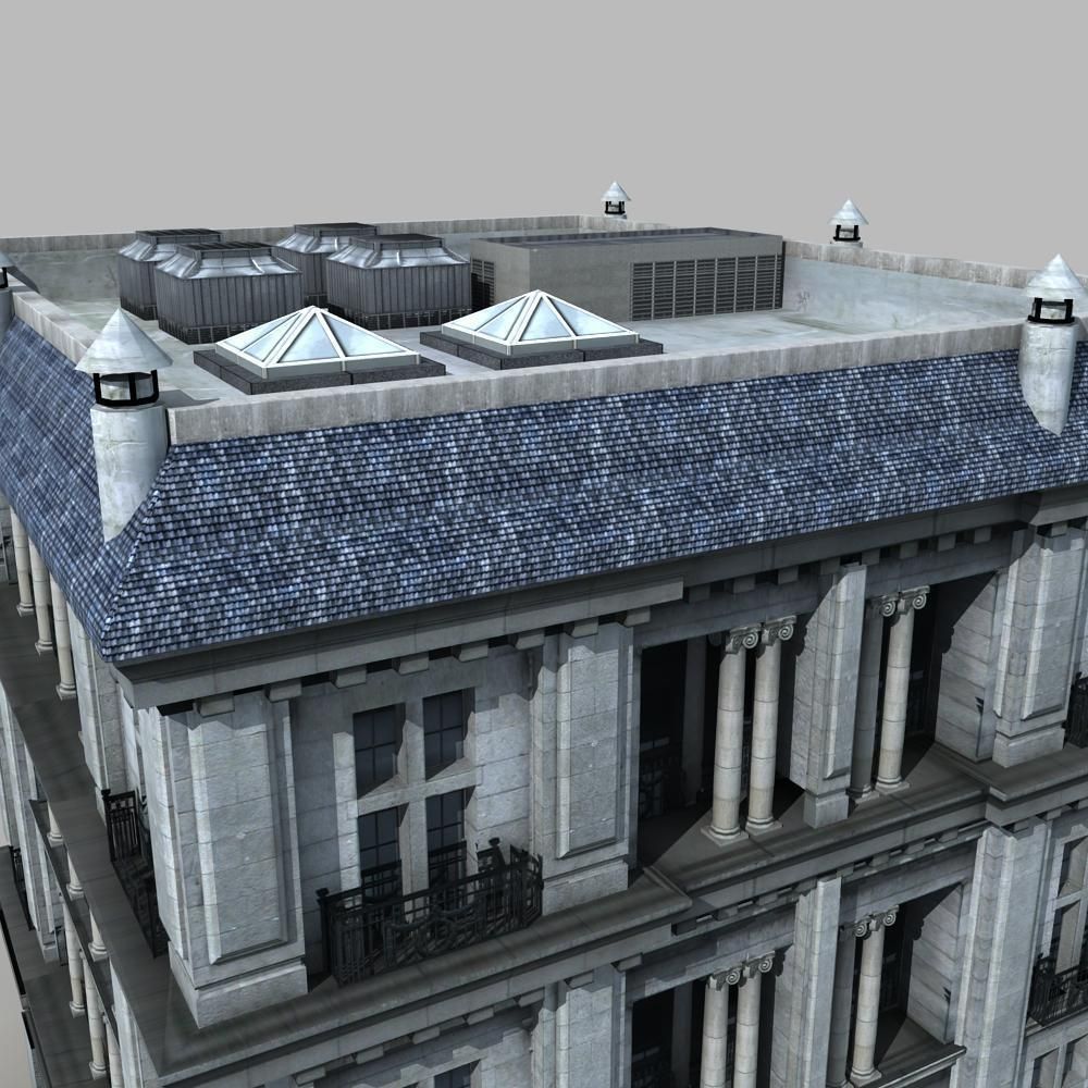 European Building 3D model_14