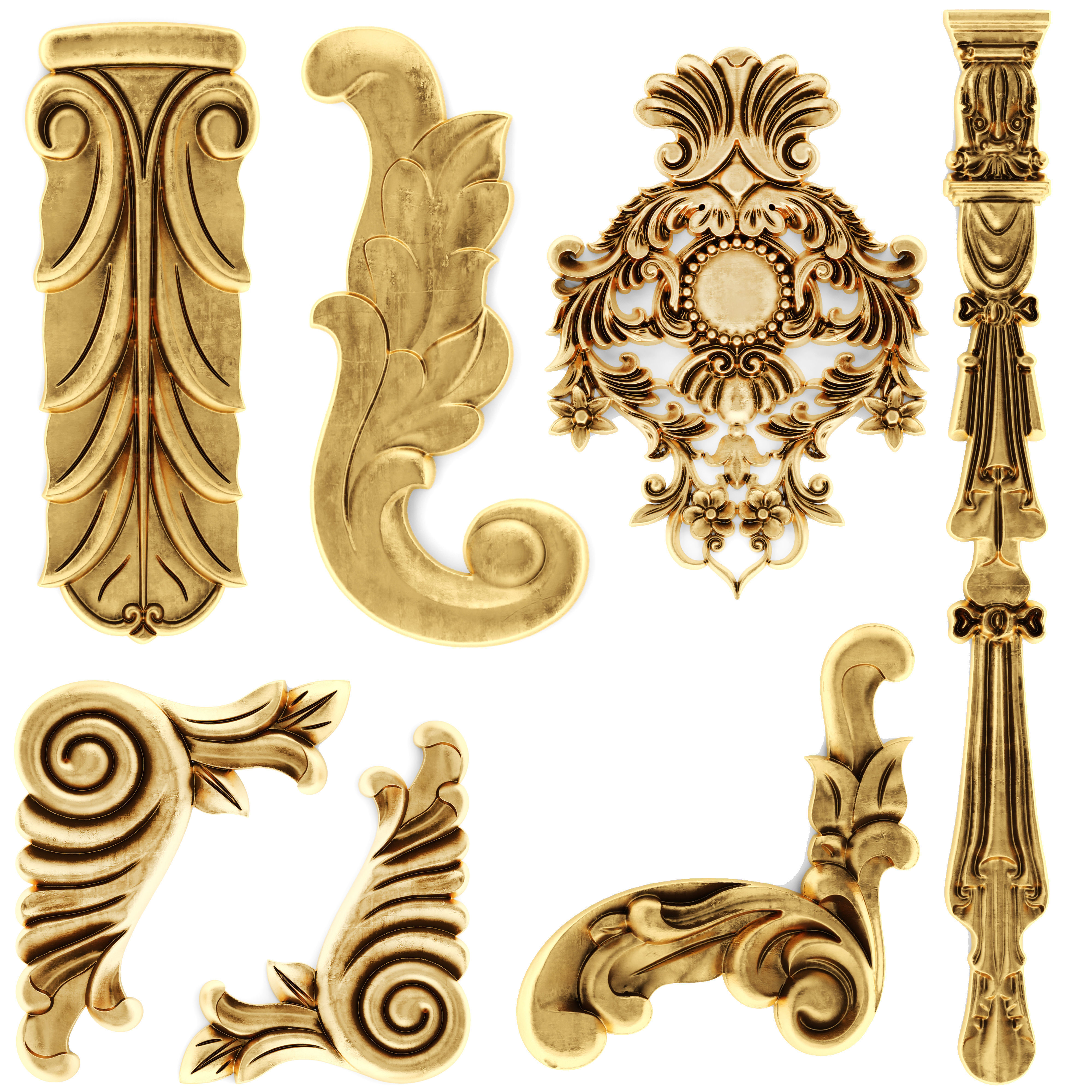 Cartouches SET 31 3D model_3