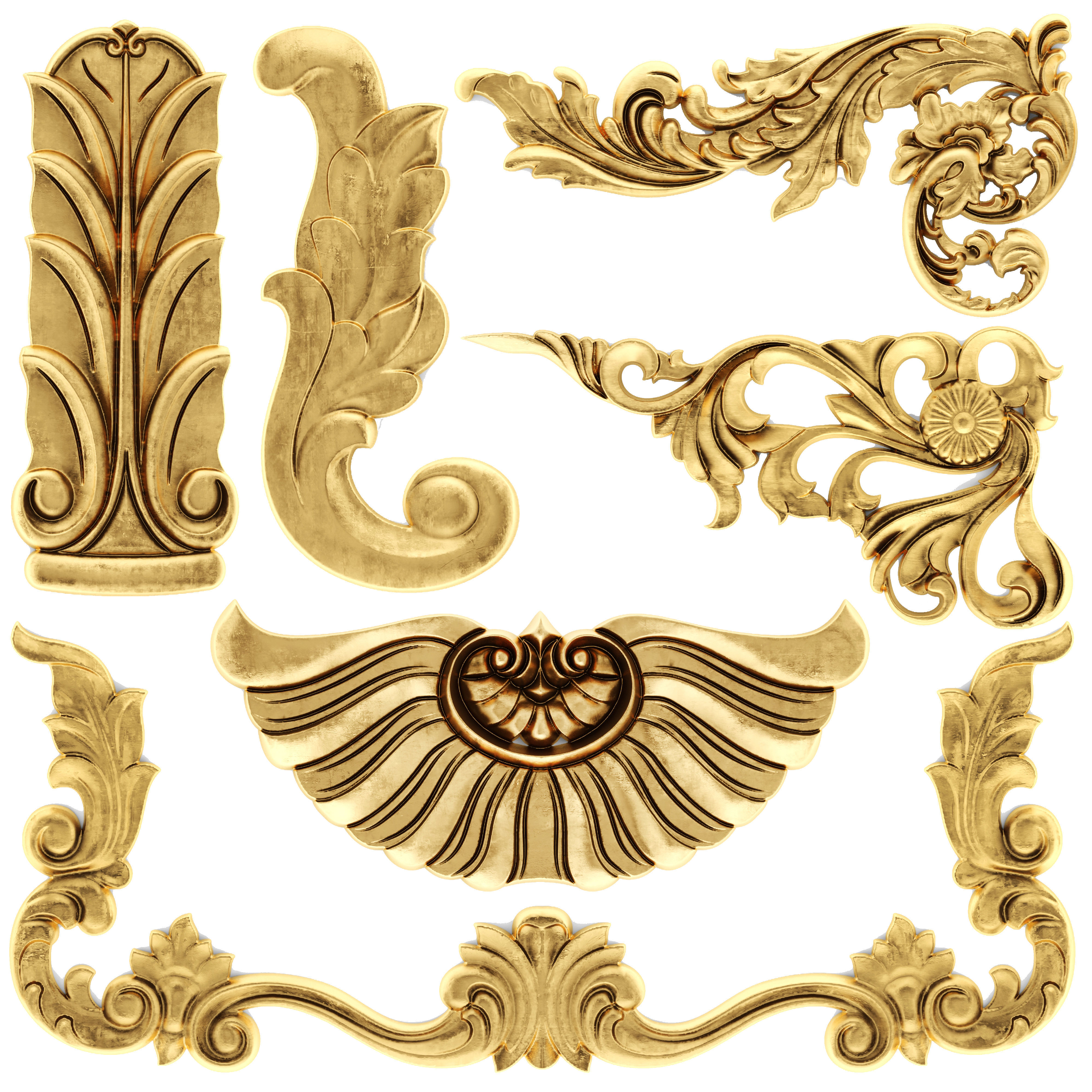 Cartouches SET 31 3D model_8