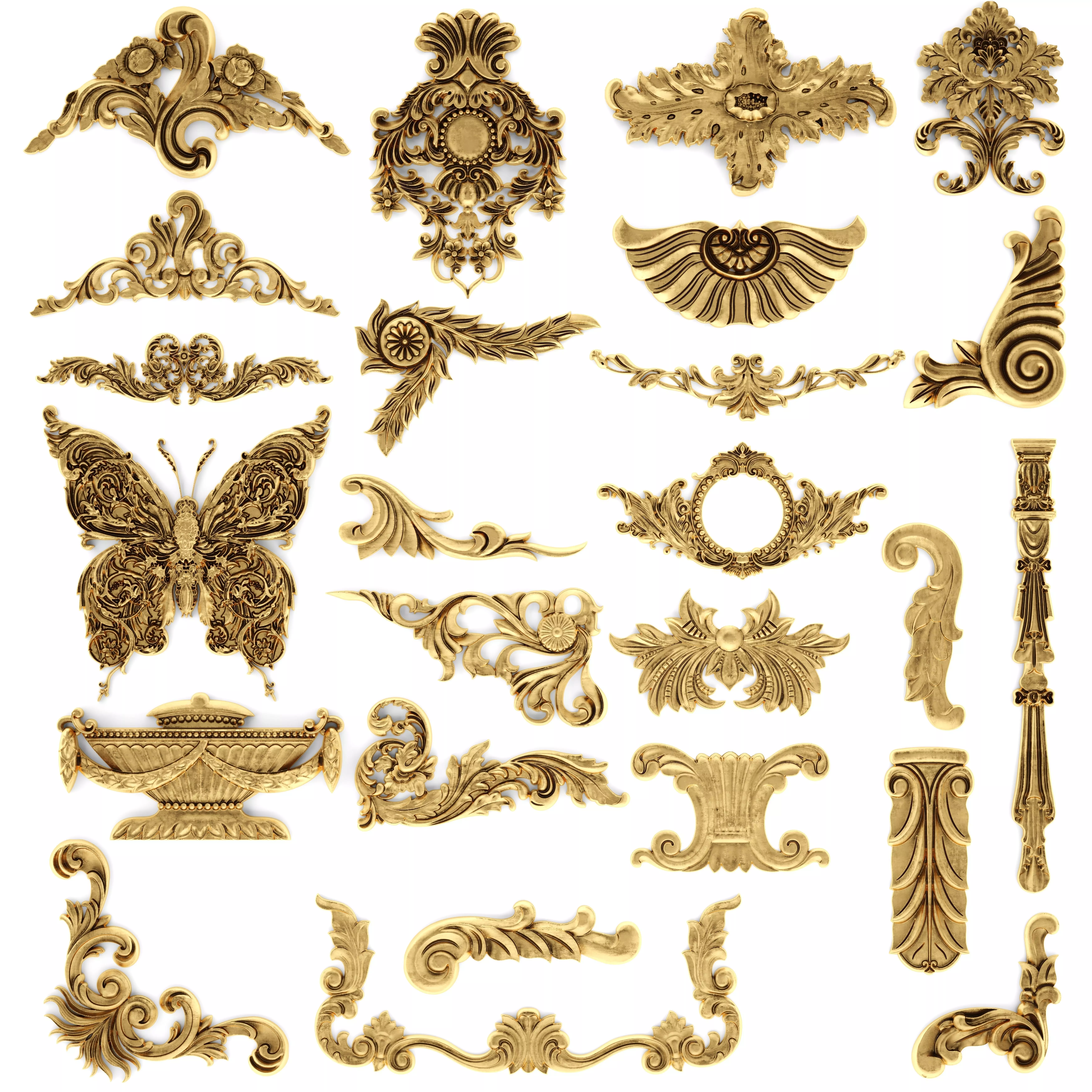 Cartouches SET 31 3D model_0