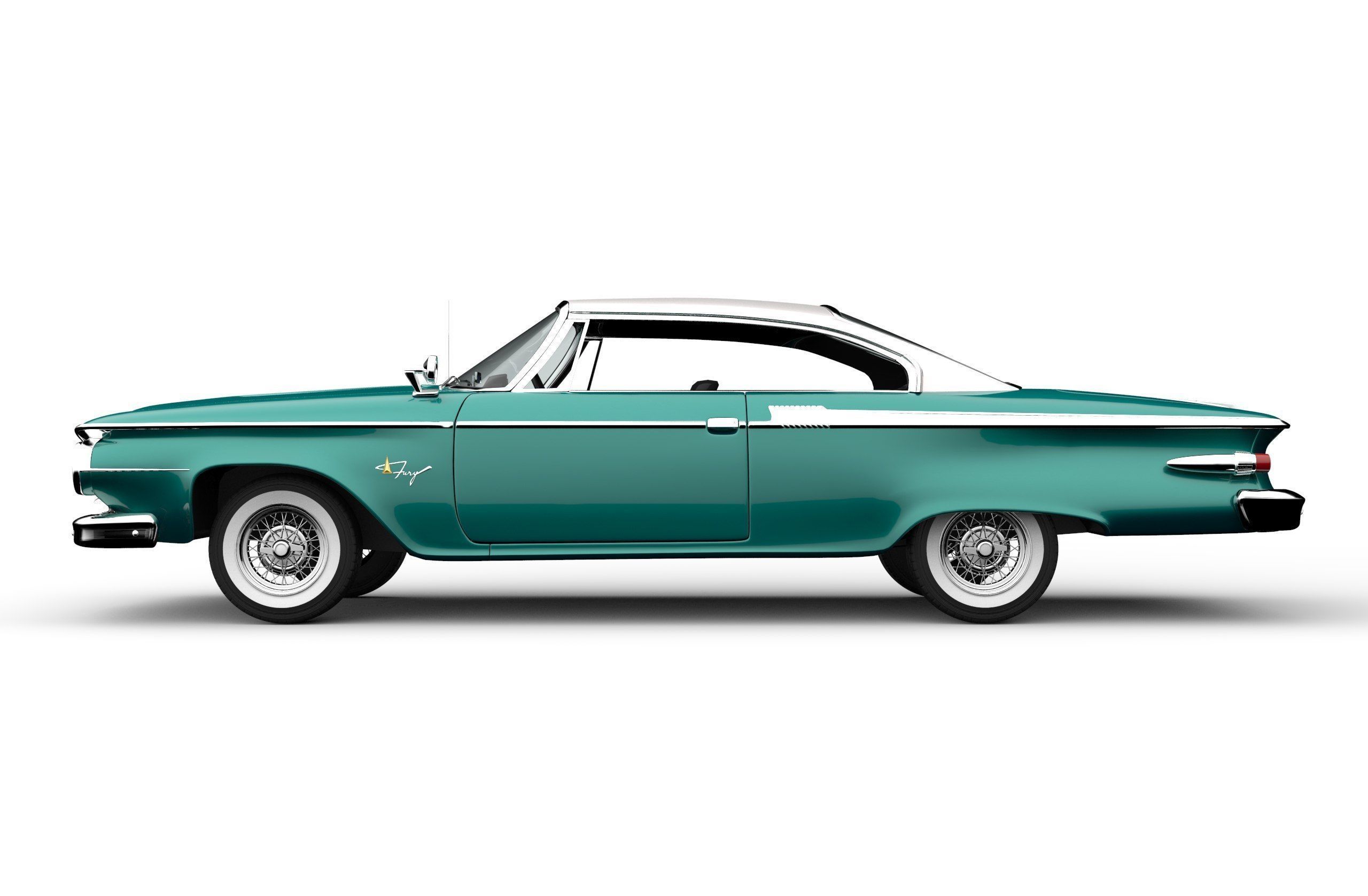 Plymouth Fury 1961 3D model_1