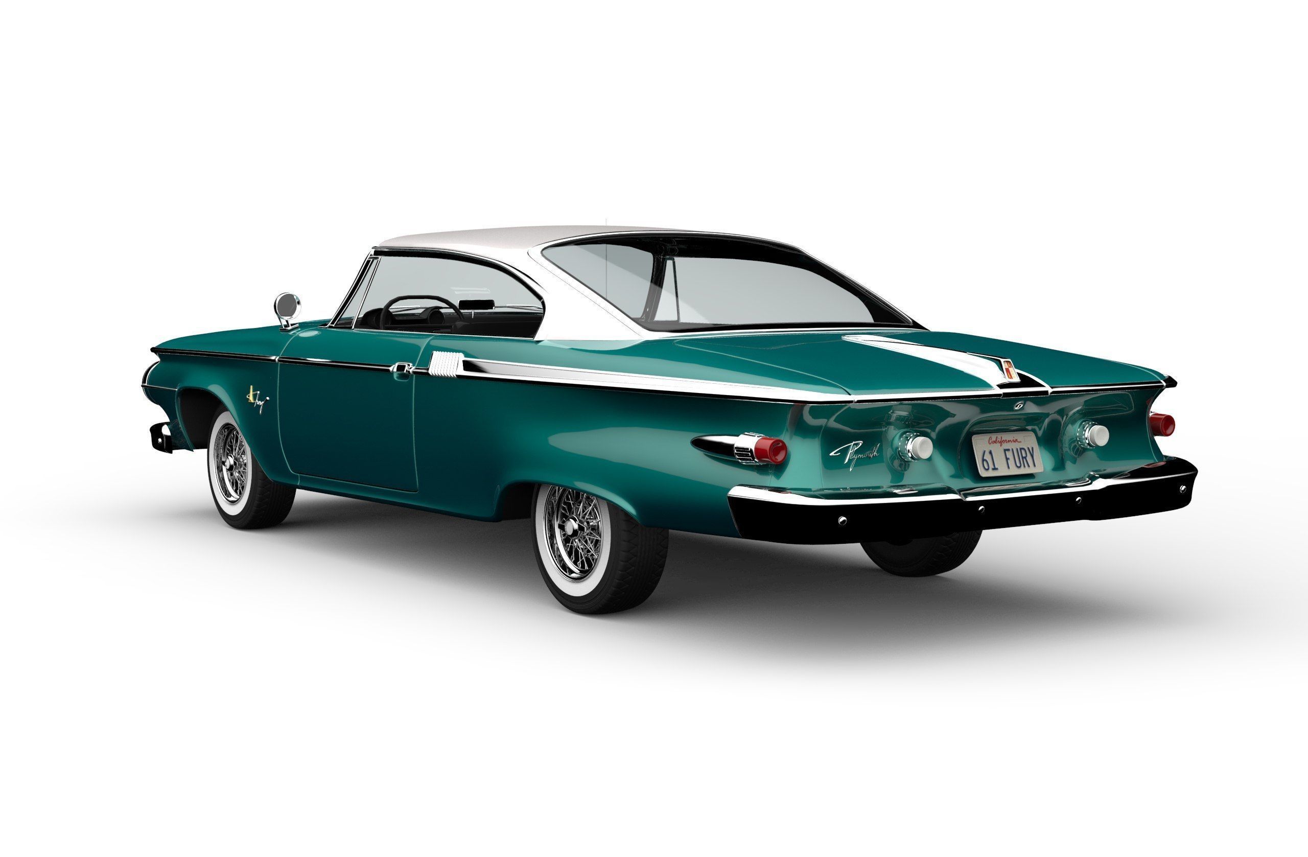 Plymouth Fury 1961 3D model_5
