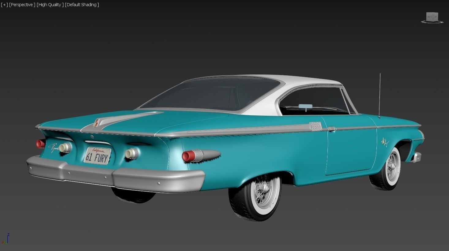 Plymouth Fury 1961 3D model_15
