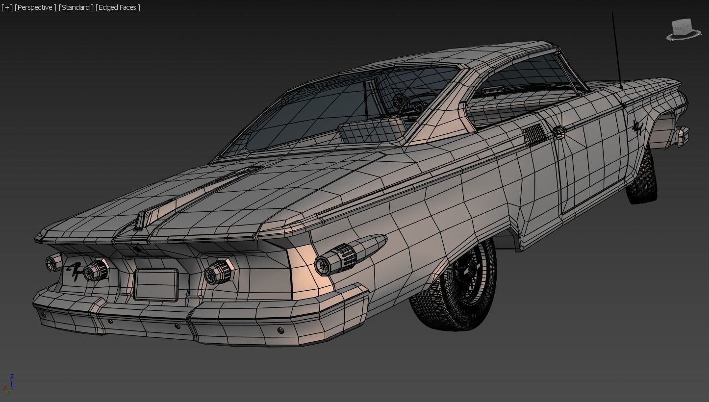 Plymouth Fury 1961 3D model_11