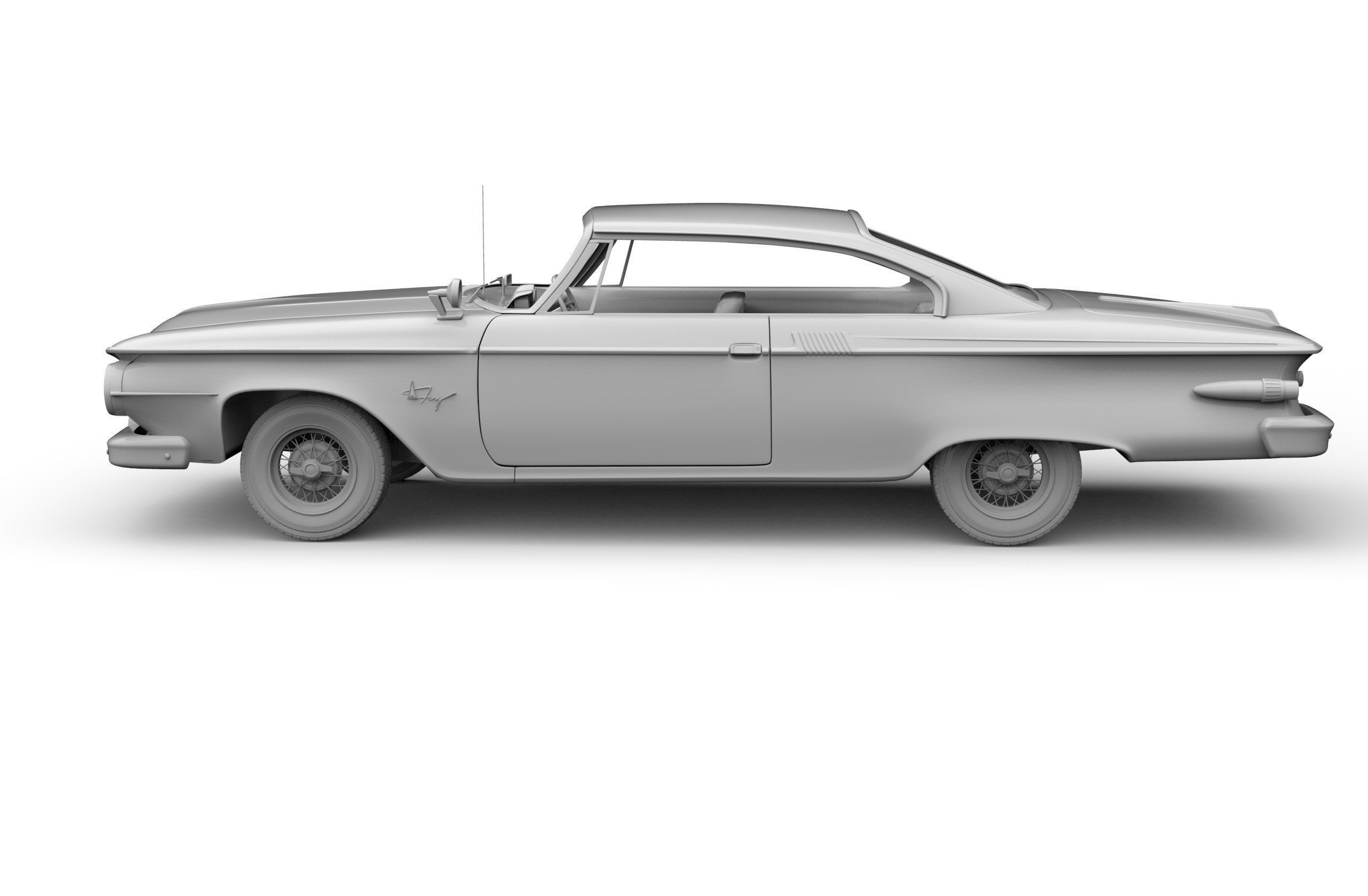 Plymouth Fury 1961 3D model_8