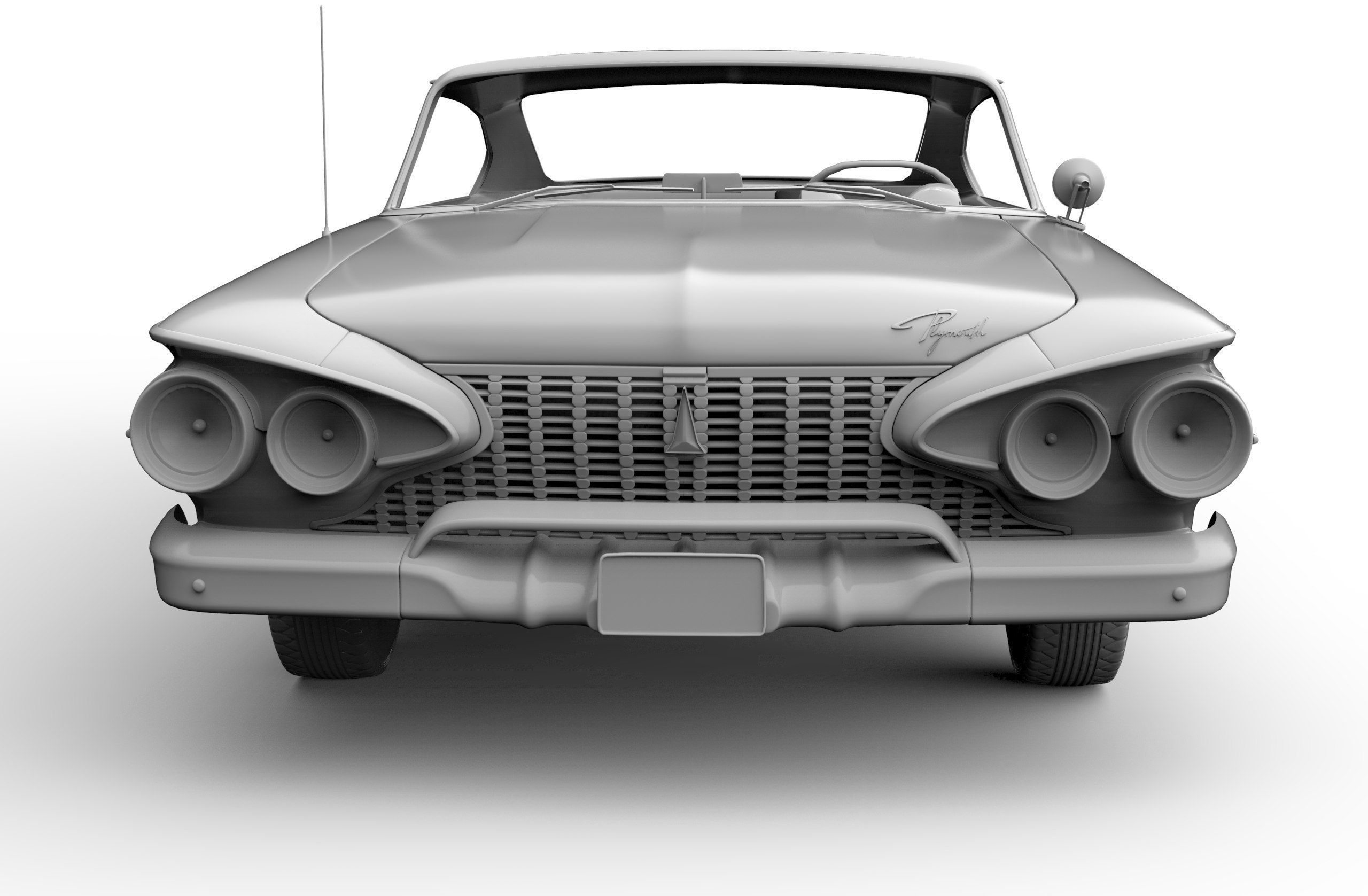 Plymouth Fury 1961 3D model_9