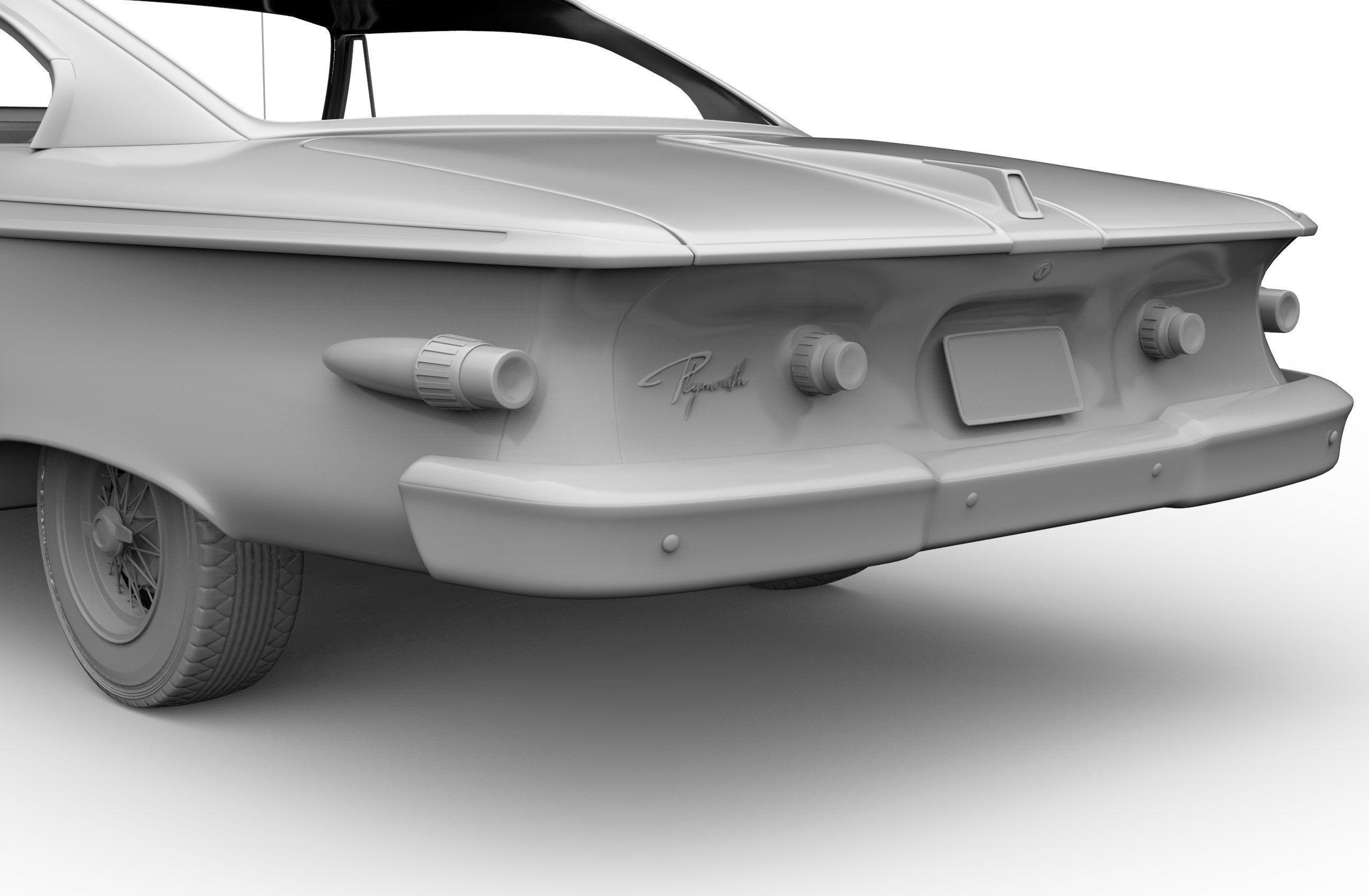 Plymouth Fury 1961 3D model_6