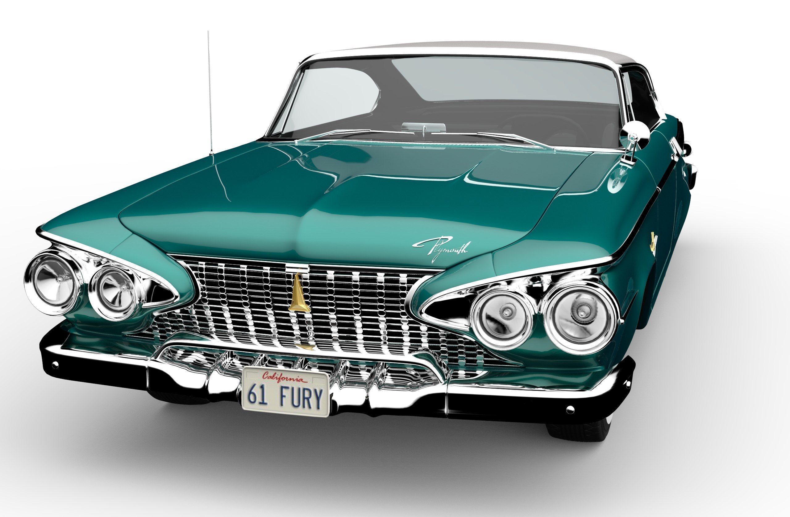 Plymouth Fury 1961 3D model_2