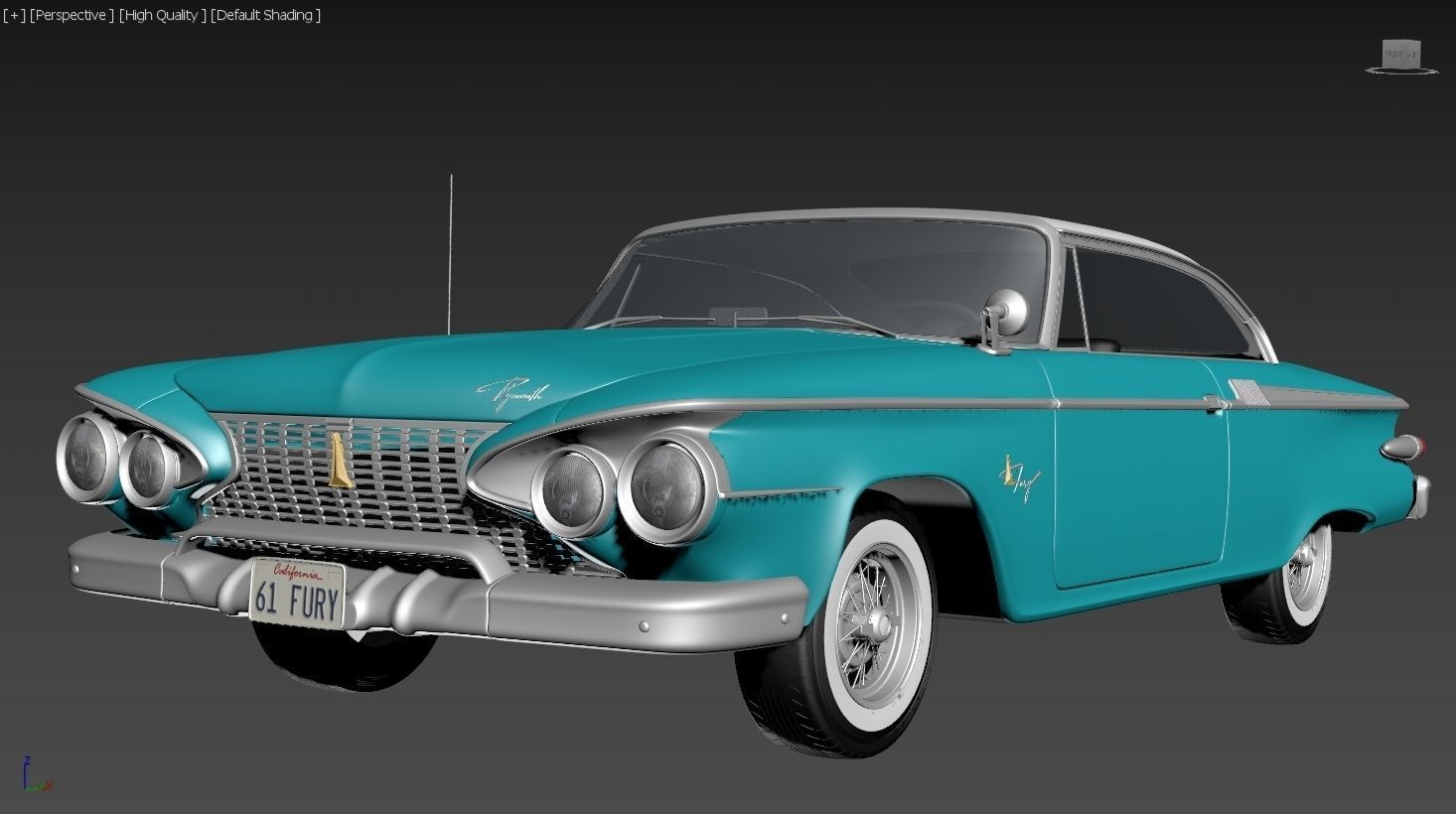 Plymouth Fury 1961 3D model_14
