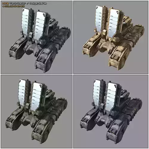 SF Tank Radar MK8 Low-poly 3D model