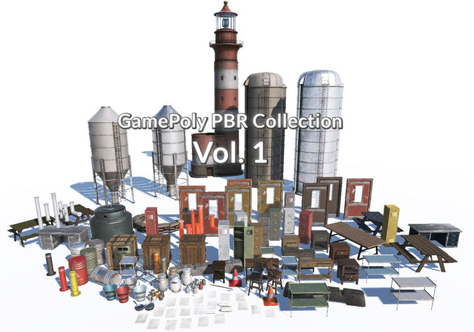 GamePoly PBR Collection Vol 1 Low-poly 3D model