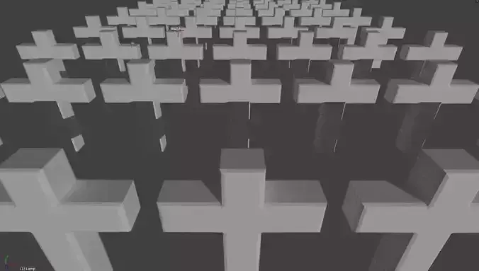 Beveled Grave Cross Free 3D print model