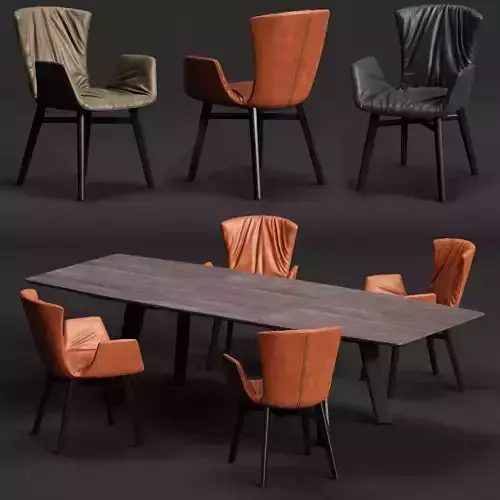 DRAENERT DEXTER Armchair and FONTANA Table