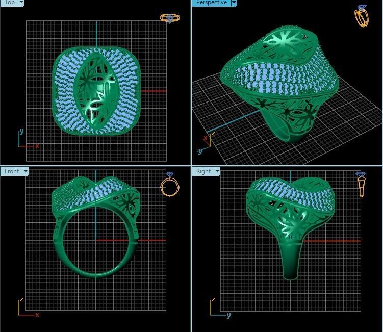 Ring R0250 3D print model_2